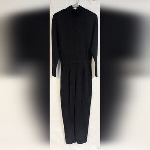 St. John Classic Black Long Sleeve Knit Jumpsuit Sz. 6